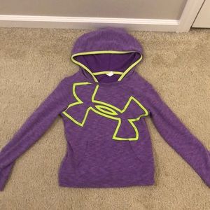 Kids purple Under Armor sweatshirt